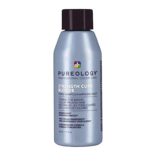 Pureology Strength Cure Blonde Purple Shampoo - Tones & Fortifies Brassy Hair | Sulfate-Free, Vegan, 8.5 oz