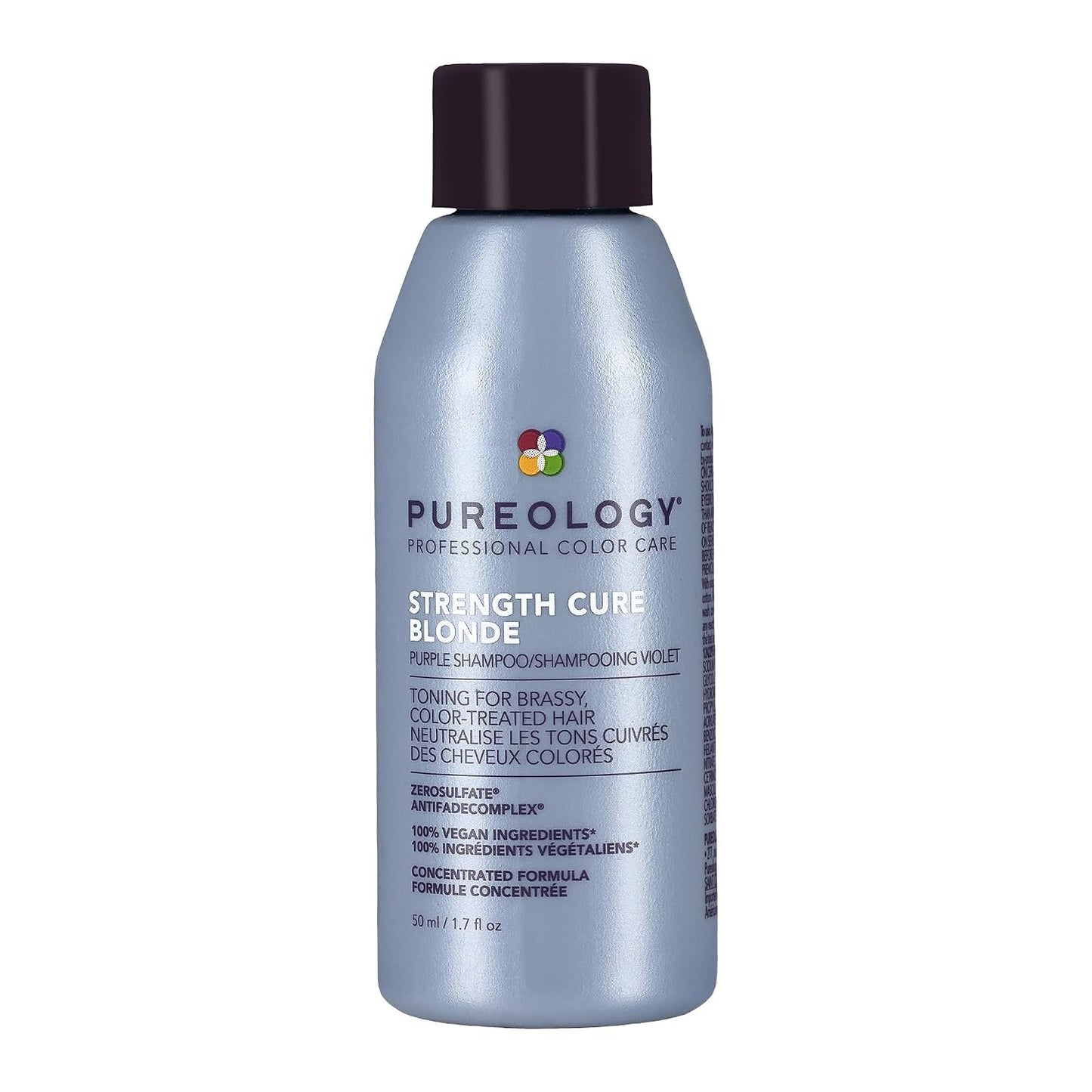 Pureology Strength Cure Blonde Purple Shampoo - Tones & Fortifies Brassy Hair | Sulfate-Free, Vegan Formula for Color-Treated Hair