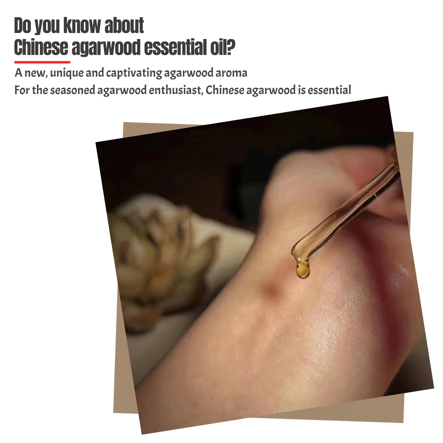 Ercao Authentic Pure Oud Essential Oil - New Agarwood Oil Scent from China - 1g - for Perfume Blending, Essential Oil Diffusers, DIY Scented Candles (Kezi-Hainan agarwood)