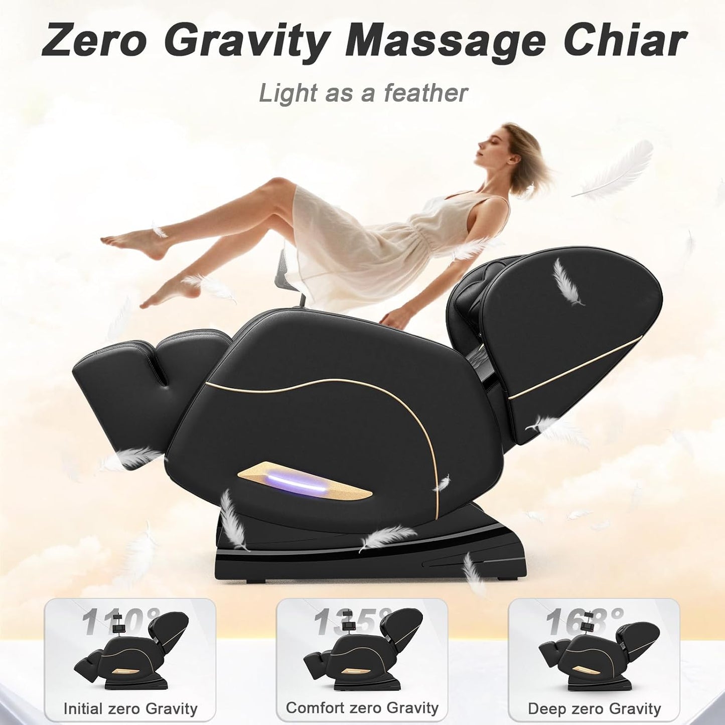 Megashock SL Track 2026 Full Body Massage Chair - Zero Gravity, Back Heat, Bluetooth Speaker | Home & Office Use