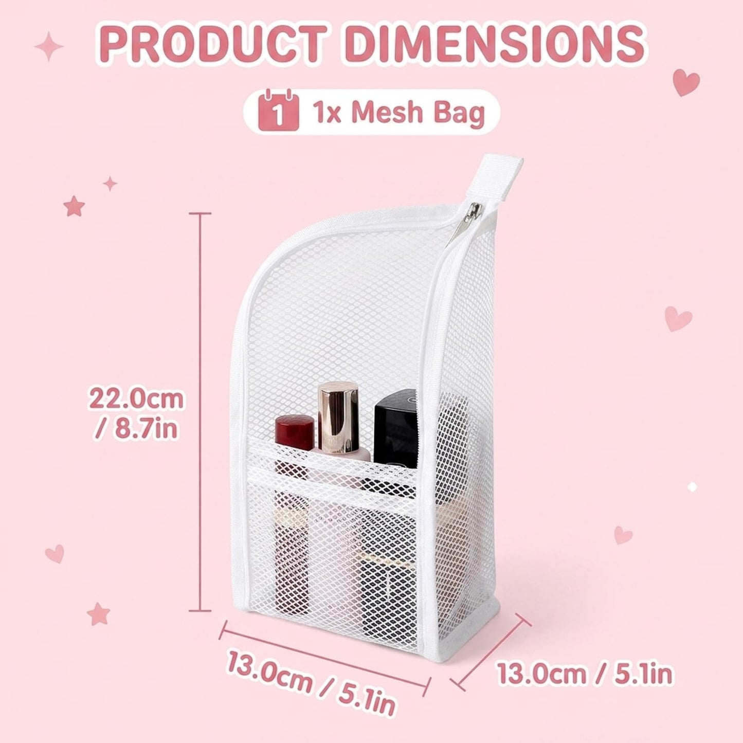 Nouysoc Standing Toiletry Bag, Hanging Travel Toiletry Bag with Clear Compartments, Large Makeup Bag for Organized Travel Essentials, White Standing Make Up Bag with Multiple Pockets