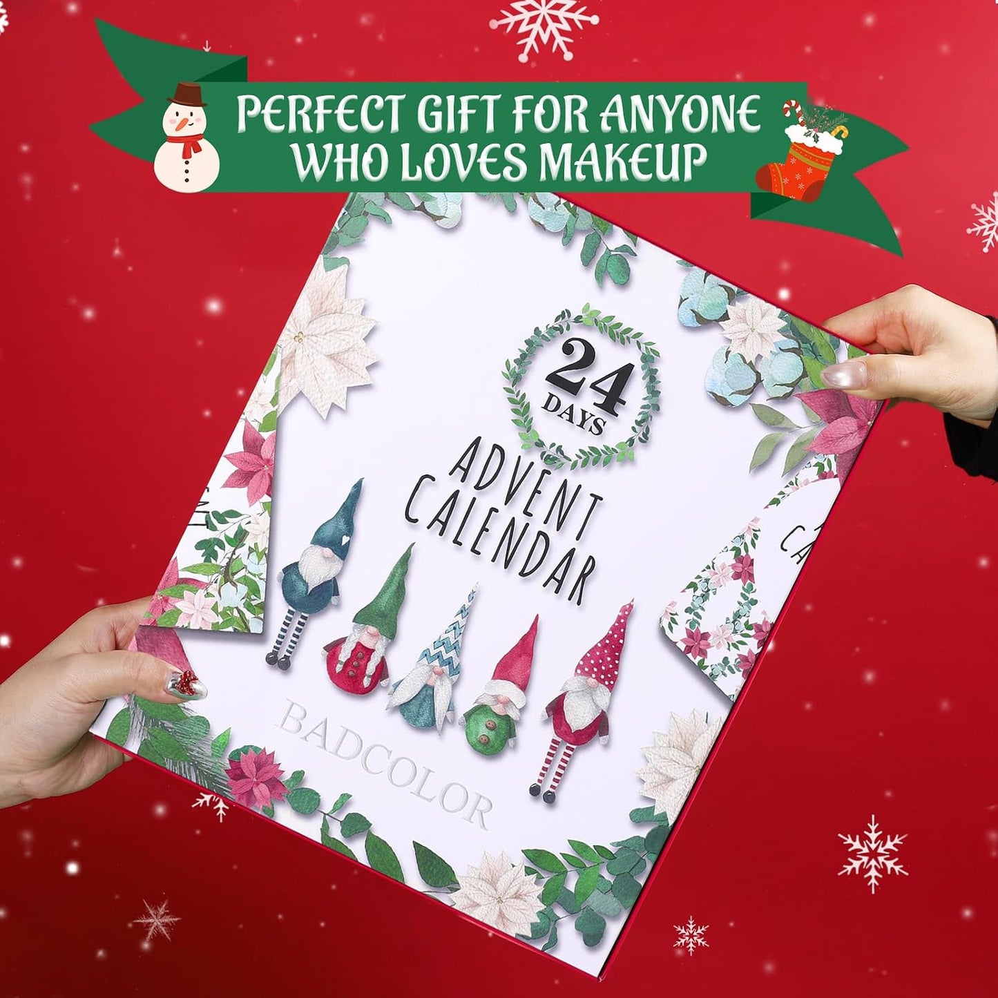 Makeup Advent Calendar 2025 - 24 Days Christmas Countdown Gift Set | Holiday Cosmetic Kit for Women & Teens
