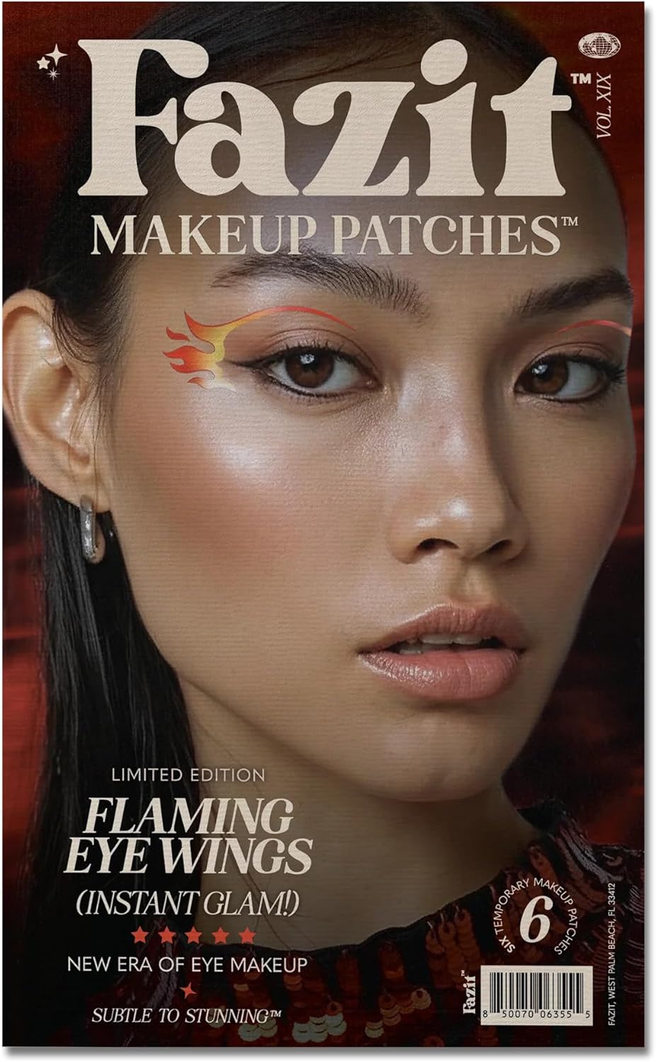 Soccer Face Stickers - Waterproof Glitter Makeup Patches for Game Day Glam | Red, Blue & Silver (6 Pack)