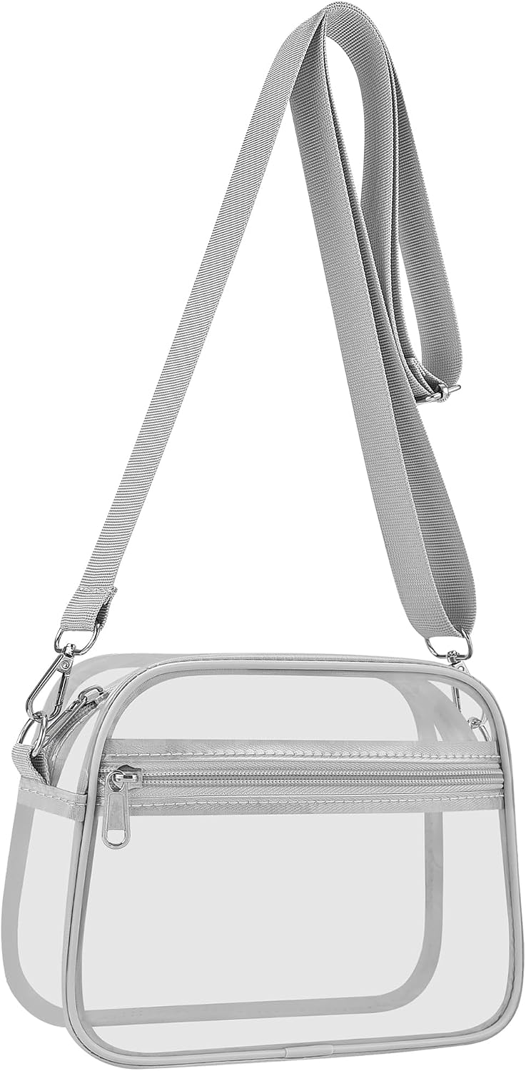 Clear Stadium Bag - Transparent Sports Fan Handbag with Adjustable Strap | Perfect for Concerts & Festivals