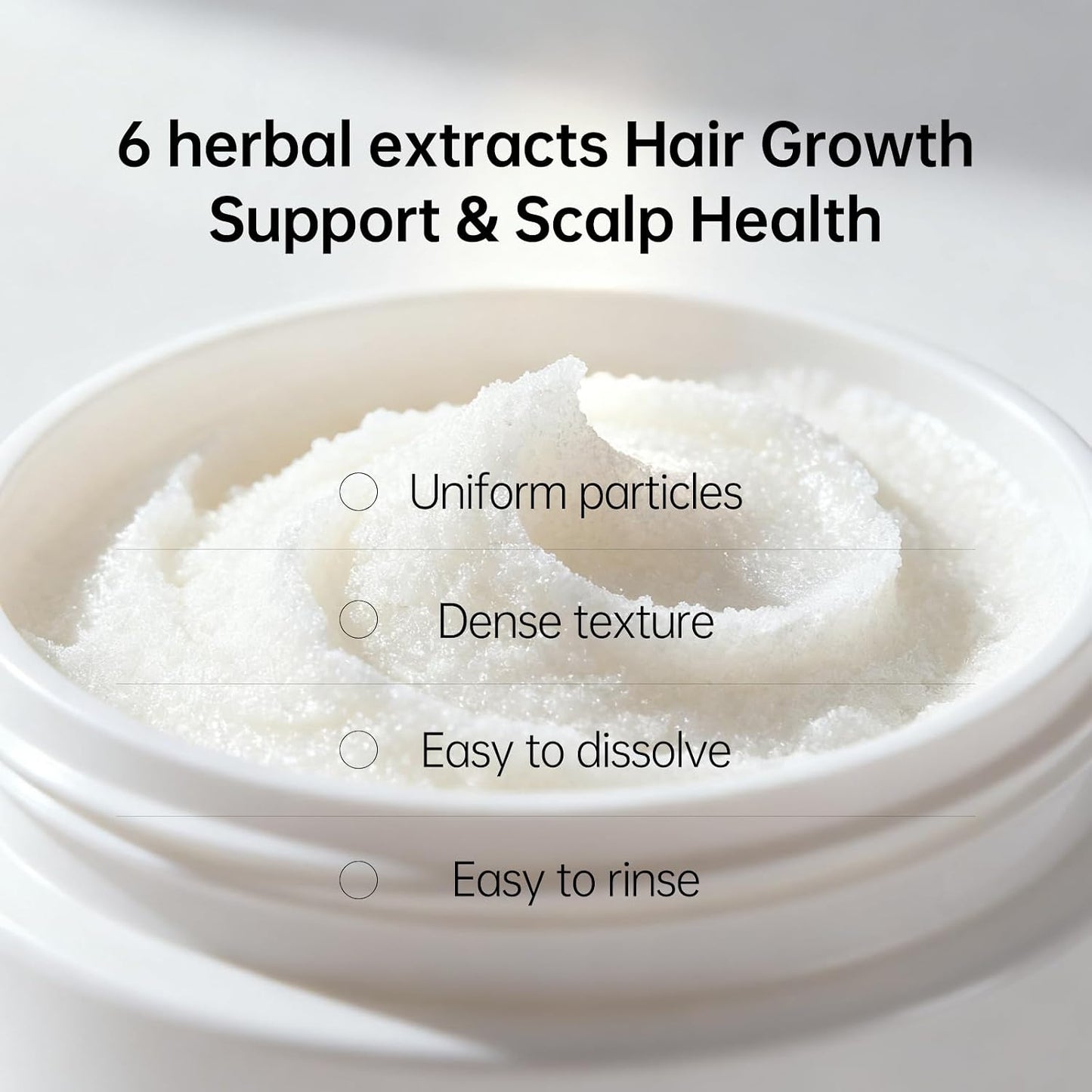 Sea Salt Scalp Scrub & Exfoliating Shampoo - Soothes Itchy, Oily Scalp with Rosemary, Coconut & Shea Butter | 8 oz