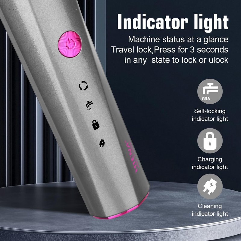 HIENA PRO Professional Beard Trimmer for Men, 3-in-1 Complete Grooming Tools, Cordless Electric Facial, Ear & Nose Trimmer, Rechargeable Hair Clippers, Perfect Gifts for Men