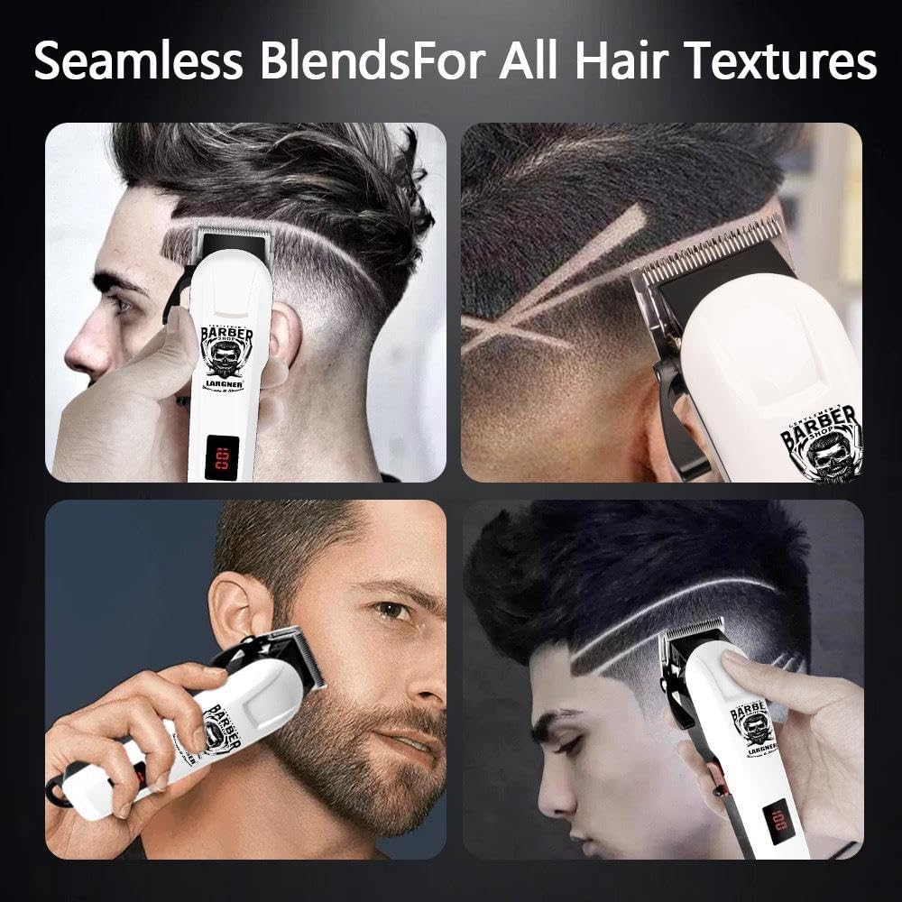Professional Hair Clippers for Men - Cordless T-Blade Trimmer | Rechargeable Beard & Hair Cutting Tool