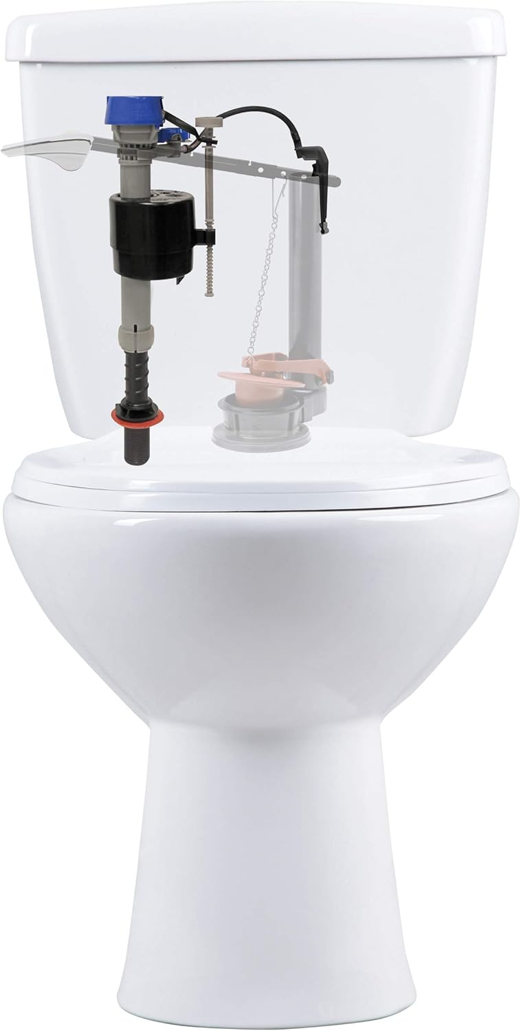 Fluidmaster Toilet Fill Valve - High-Performance Water Control for Tank & Bowl | 1-Pack, Multicolor