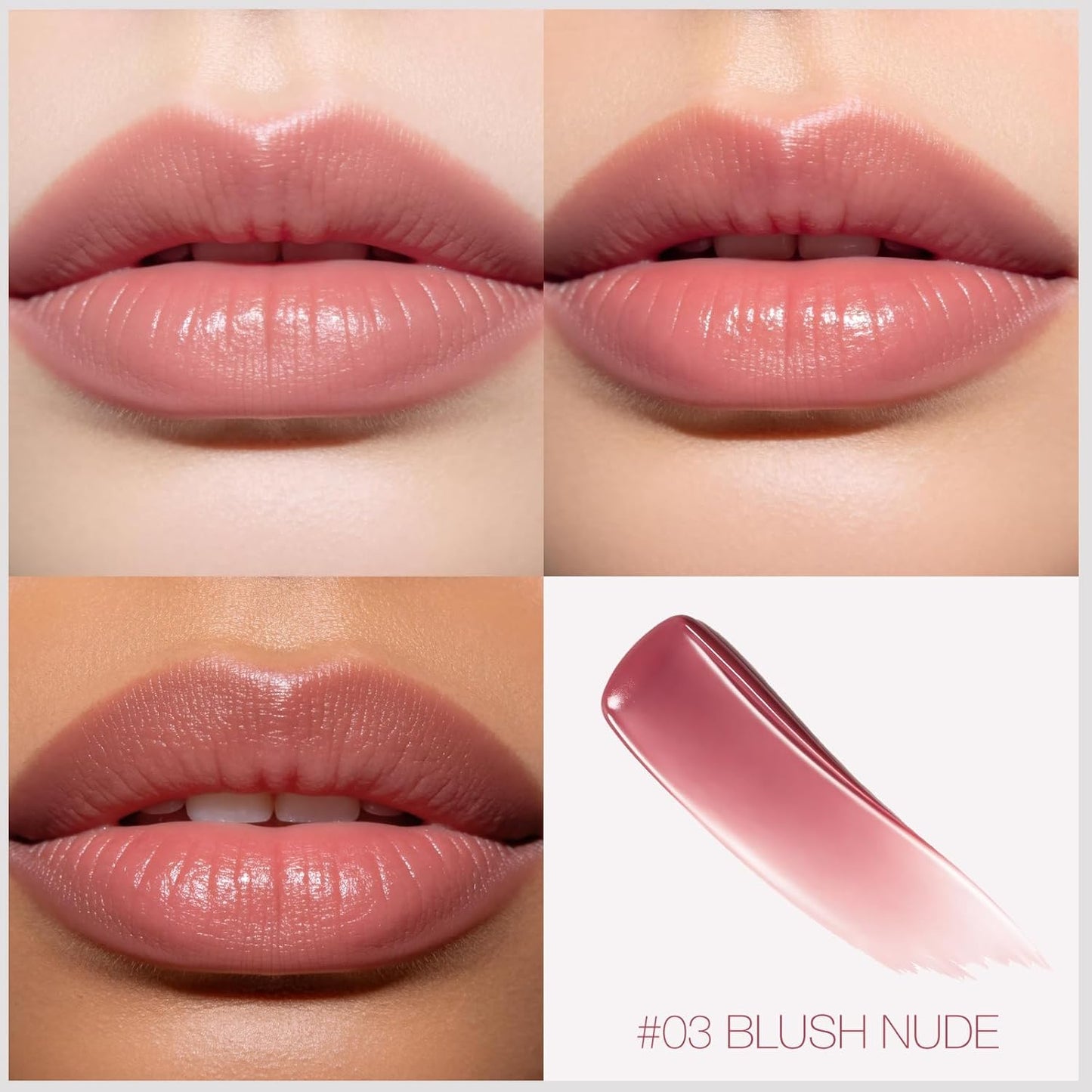 Tinted Lip Balm Lipstick Set - Sheer Hydrating Color & Nourishing Care | Universal Shades for All Skin Tones (Blush Nude & Dusty Plum)