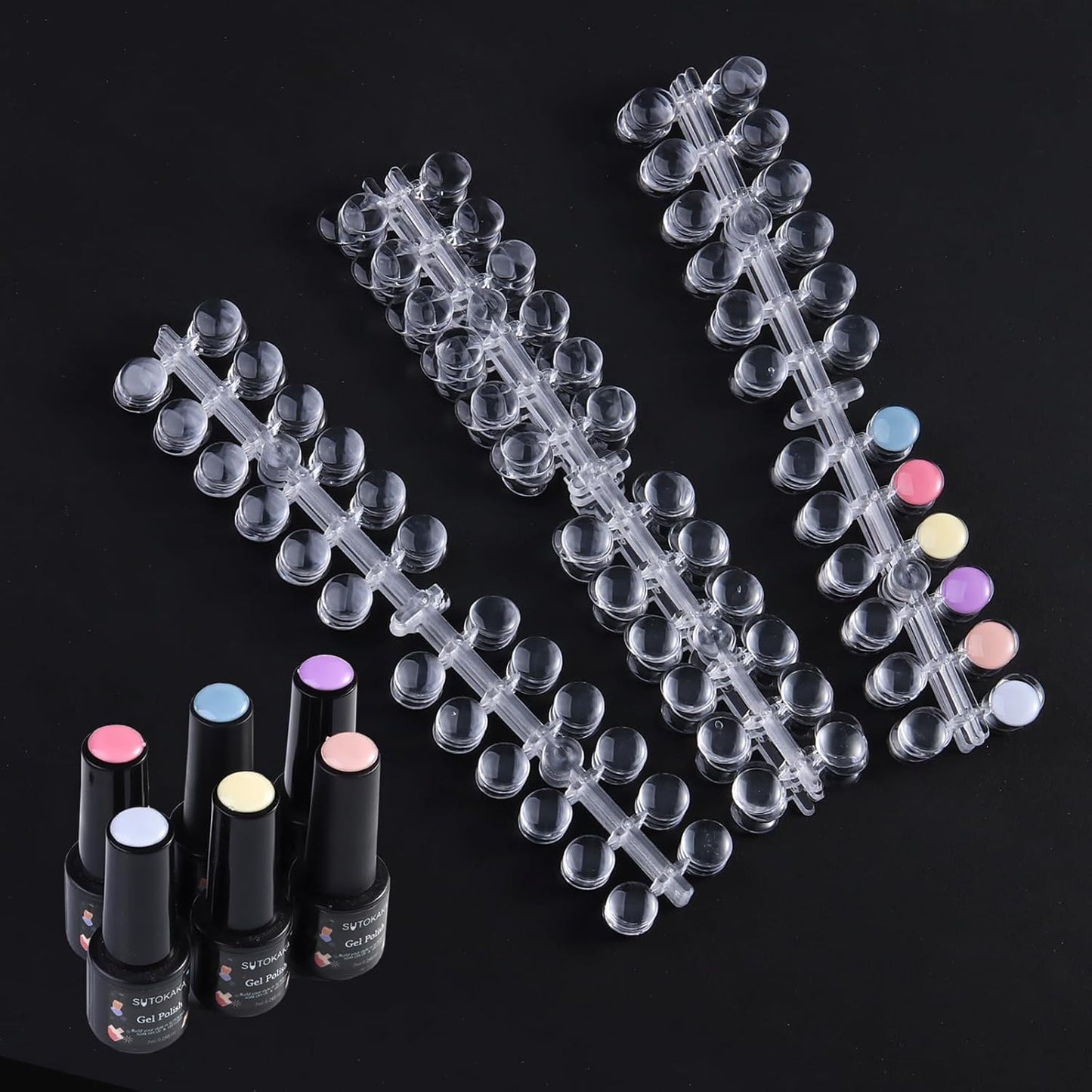 Nail Swatch Sticks - 150 Pcs Natural Beige Spoon Shaped Color Display Tips | Acrylic Practice Tools for Home & Salon