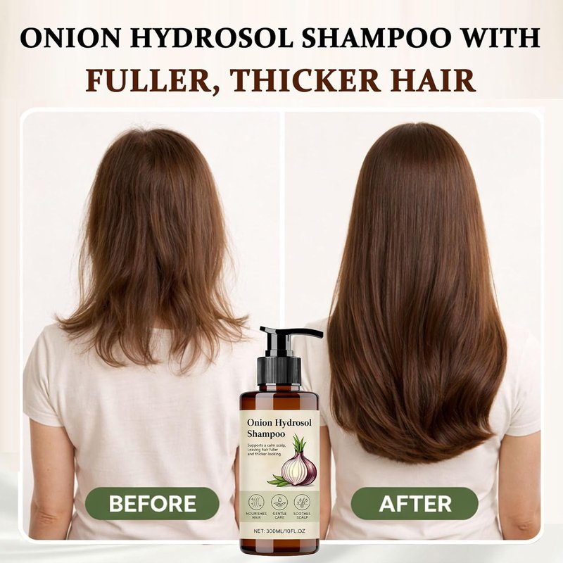 Onion Hydrosol Shampoo for Hair Growth - Rosemary & Biotin Formula | 10 fl. oz. for Thickening & Strengthening