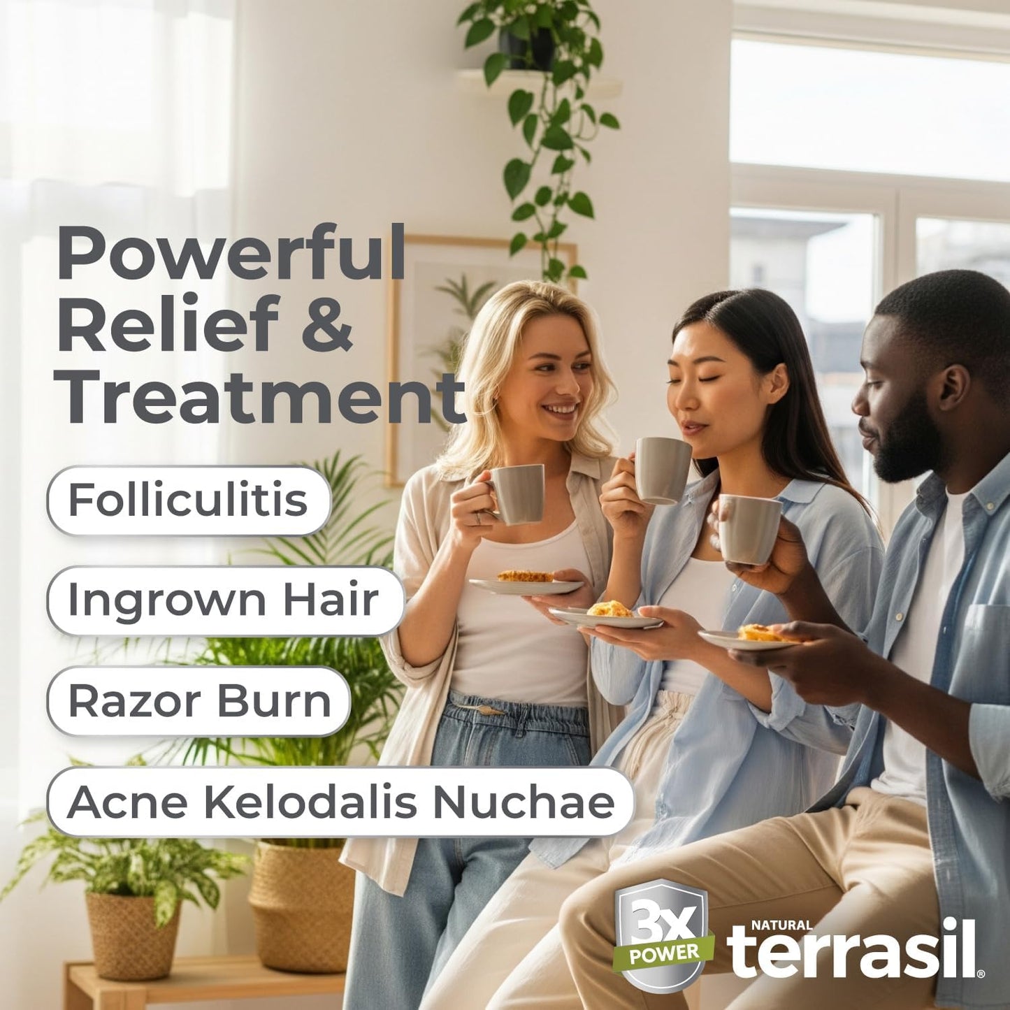 Folliculitis Treatment Cream - 1% Clotrimazole for Ingrown Hair & Itching | Natural Ingredients, 1.7 oz