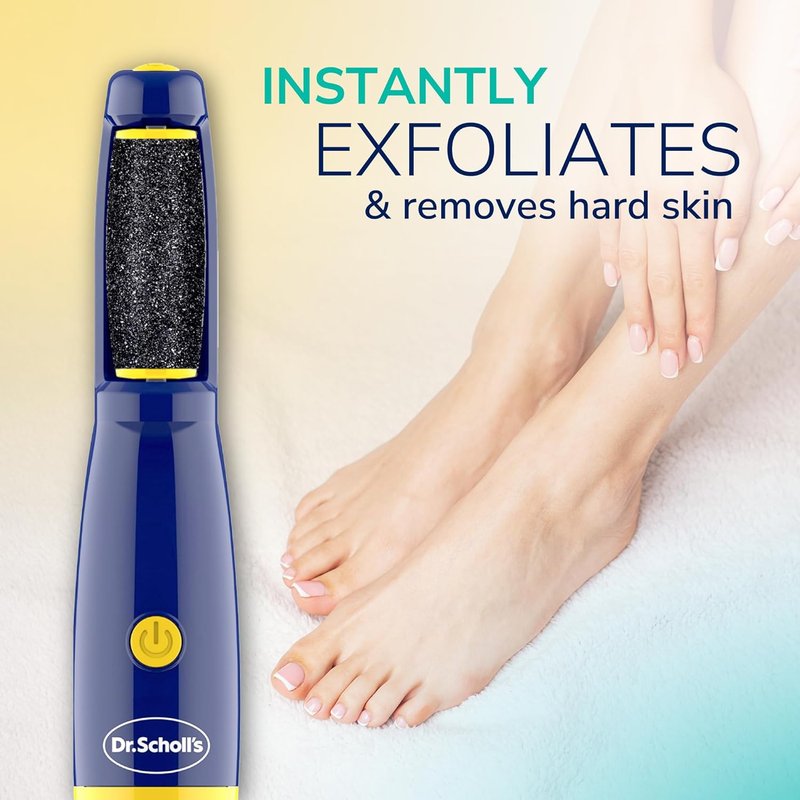 Dr. Scholl's Callus Remover - Electric Foot File for Effortless Hard Skin Removal | Travel-Friendly, Smooth Skin in Minutes