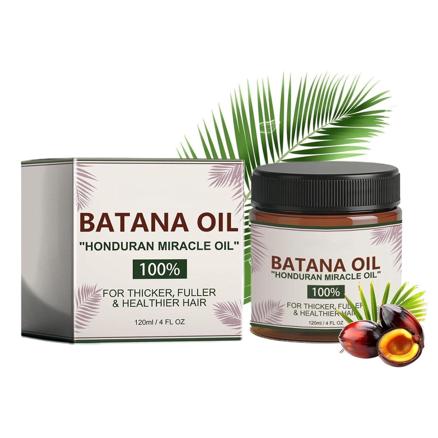 Batana Oil for Hair Growth - 100% Pure Hydrating Oil for Thicker, Stronger Hair | 2PCS