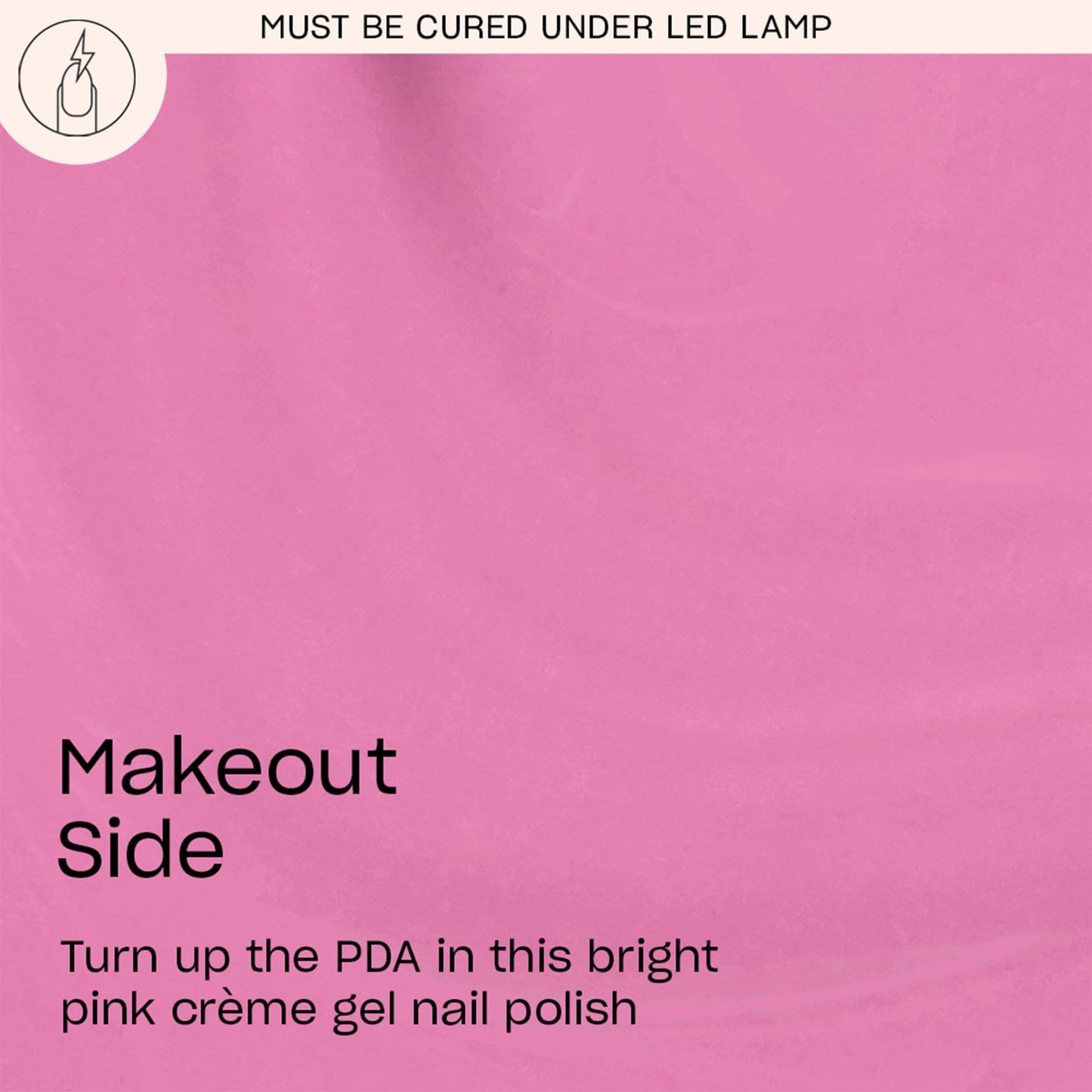 OPI GelColor Makeout-side | Opaque Bright Cool Pink Crème LED Cure Gel Nail Polish | Salon-Quality Shine, Long-Lasting Wear | Vegan & HEMA Free | 0.5 Fl Oz