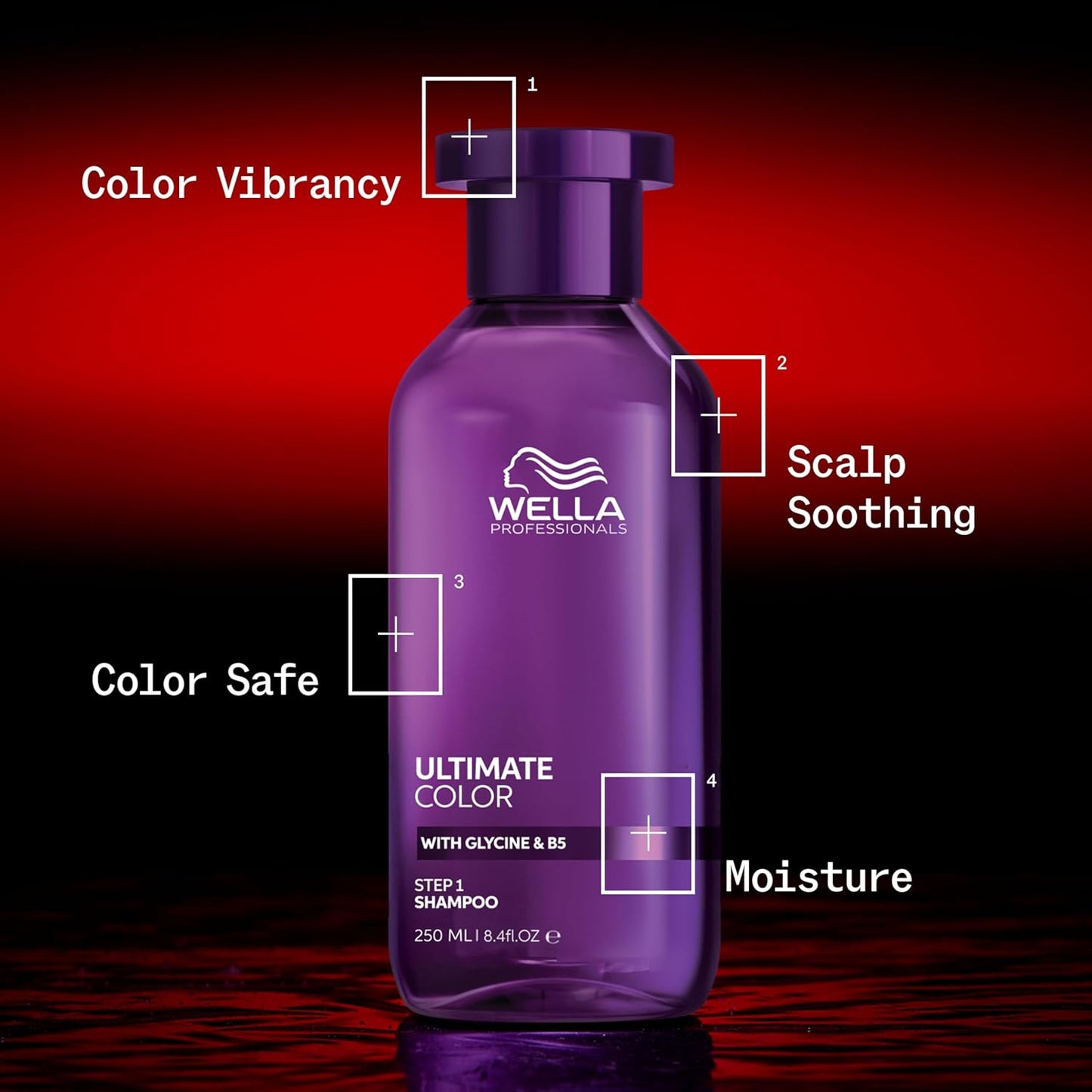 Wella Professionals Ultimate Color Shampoo - Vibrant Color & Scalp Soothing | Sulfate-Free for All Color-Treated Hair