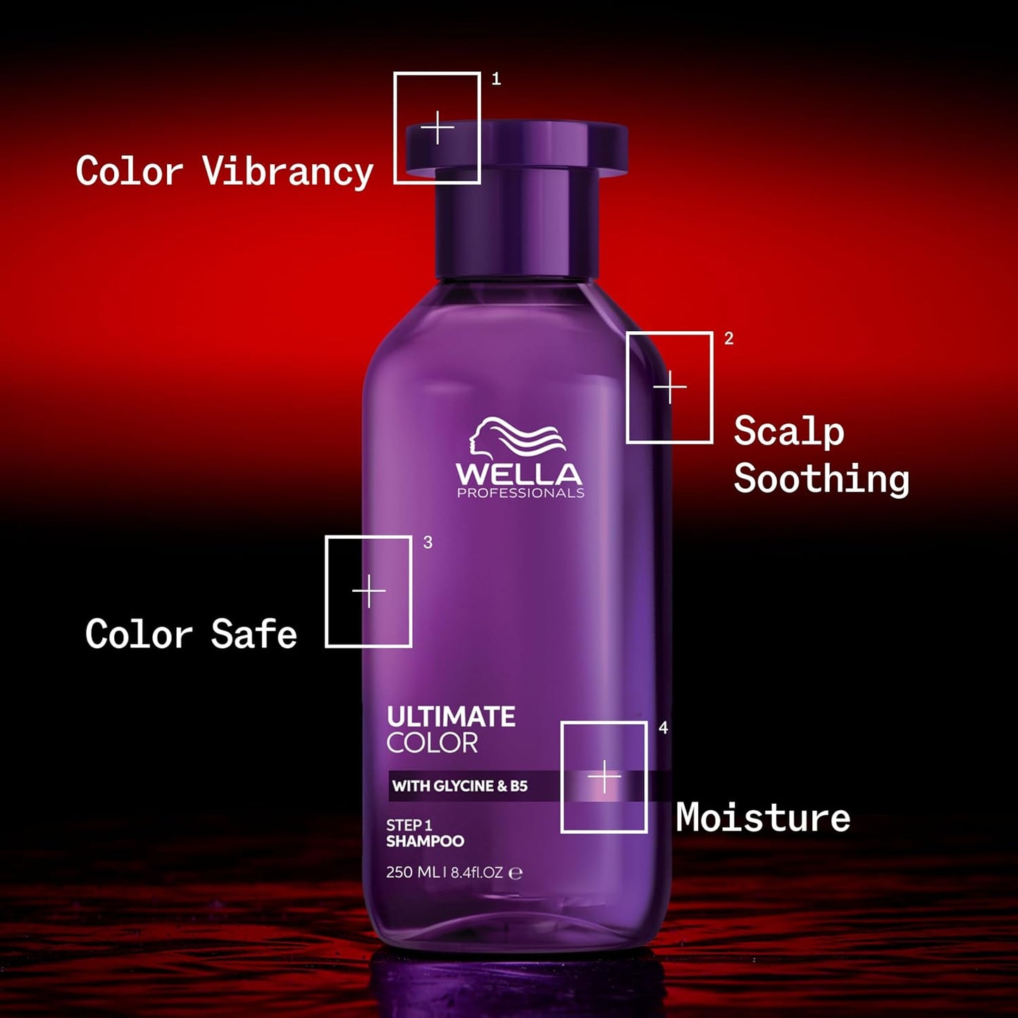 Wella Professionals Ultimate Color Shampoo - Scalp-Soothing Formula for Vibrant Color-Treated Hair | Sulfate-Free
