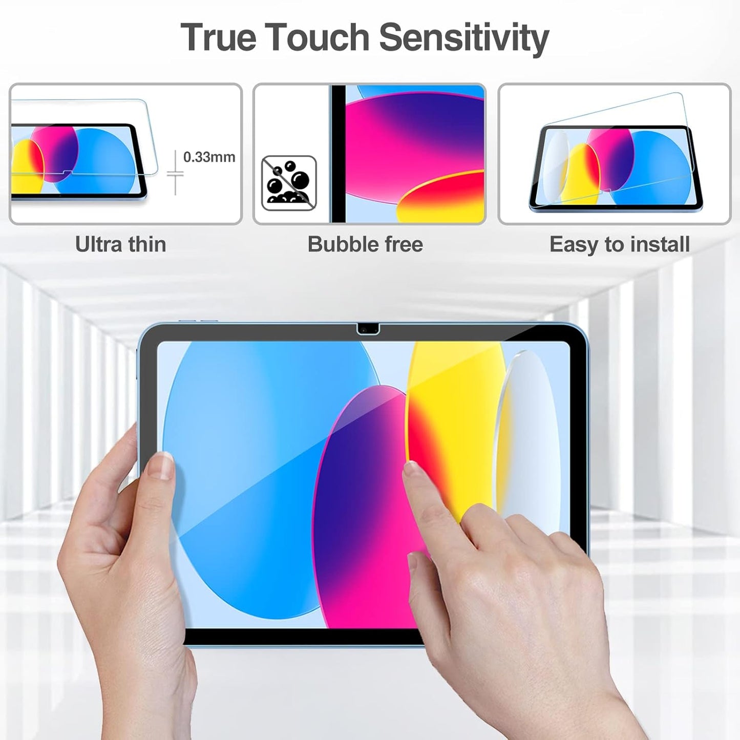 iPad Screen Protector - Tempered Glass Film Guard for A16 2025 & 10th Gen 11 Inch | Clear, 2 Pack