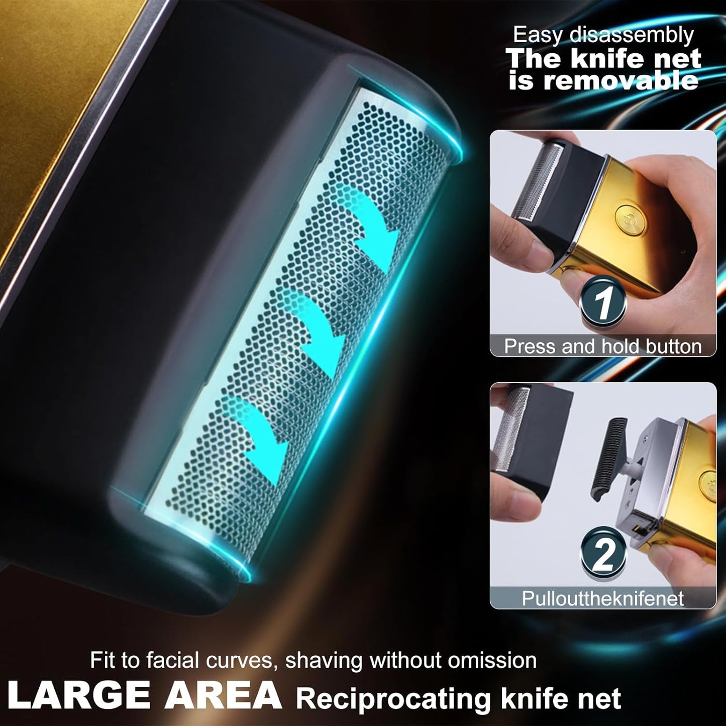 Hair Clippers Set for Men - Professional Cordless Trimmer with LED Display | Beard Shaver & Hair Cutting Machine