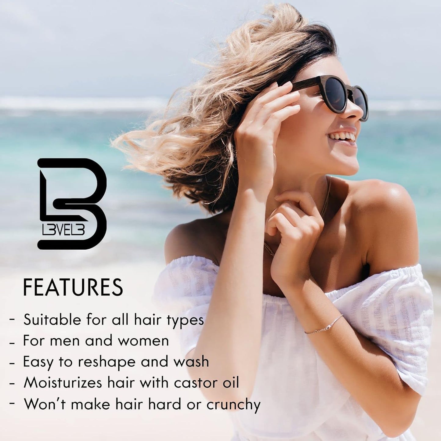 Sea Salt Texturizing Spray - Create Beachy Waves & Light Hold - 3.38 Fl Oz