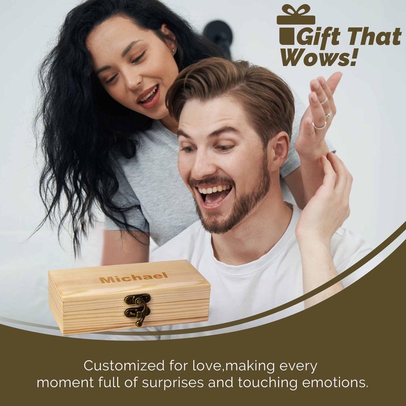 Personalized Wooden Beard Comb for Men, Custom Folding Pocket Comb for Moustache Beard & Hair Sandalwood Combs,Gift for Men