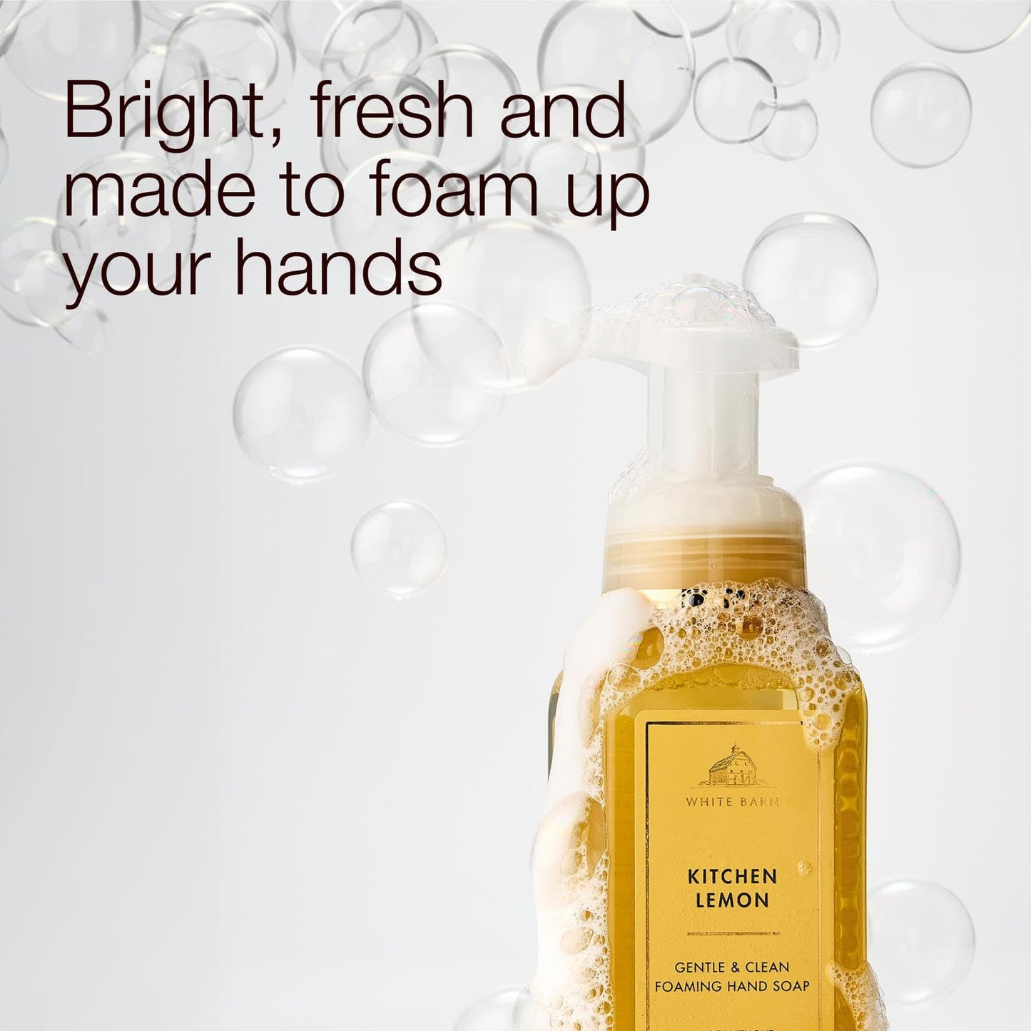 Bath & Body Works Kitchen Lemon Gentle & Clean Foaming Hand Soap - Germ-Cleansing Hand Soap with Gentle Cleansing & Conditioning Formula - Dermatologist Approved - Thoughtful Gift - 3-Pack