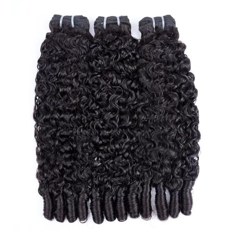 Burmese Curly Hair Bundles - 100% Unprocessed Virgin Human Hair | 14, 16, 18 Inch Curly Extensions for Black Women