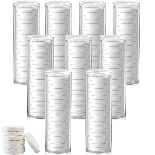 Towel Refills for Hot Dispenser | Disposable Compressed Face Towels - 180 Pcs (9 Tubes)