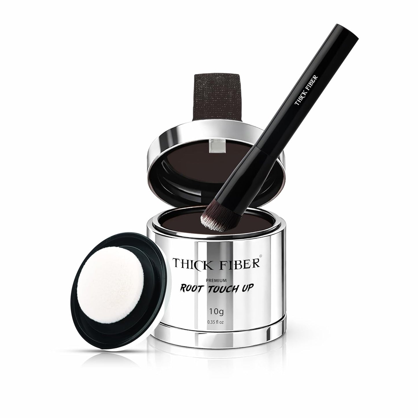 Root Touch Up Set - Water & Sweat Resistant Hair Loss Concealer for Thinning Hair | Auburn Hairline Powder & Brush