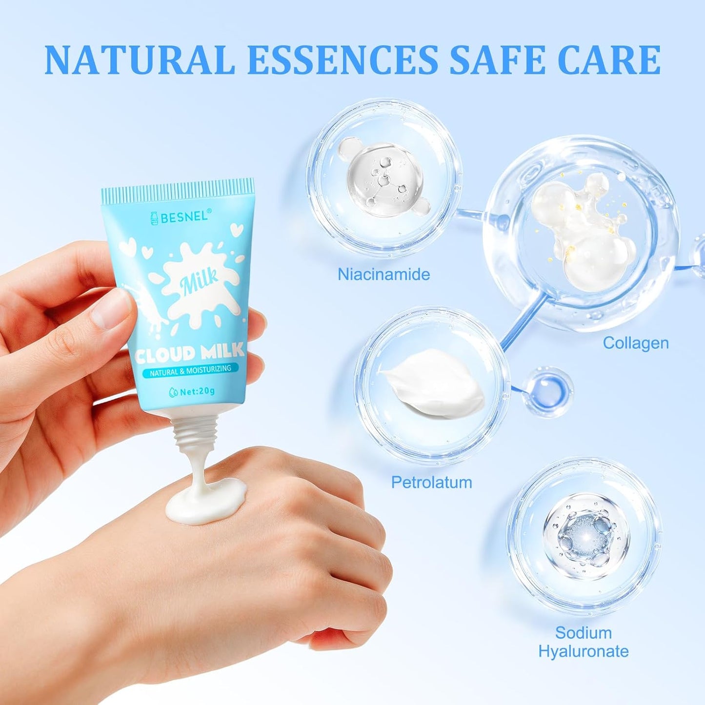 BESNEL 64 Pack Hand Cream Gift Set - Moisturizing Mini Lotions for Dry Hands | Ideal Teacher Appreciation & Birthday Gifts