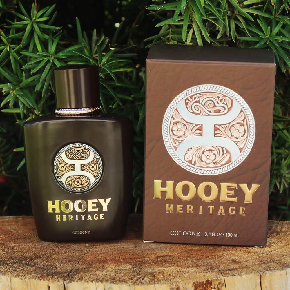 HOOEY Heritage Men’s Cologne – Sophisticated & Bold Fragrance for Men – Leather Saddle, Pine Needle Musk, Fresh Aquatic Breeze – Long-Lasting Men’s Cologne