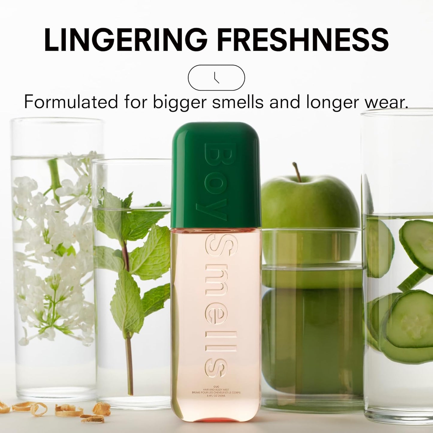 Cuc Hair and Body Mist - Fresh Cucumber, Mint & Musk Fragrance | Spa Smells Collection