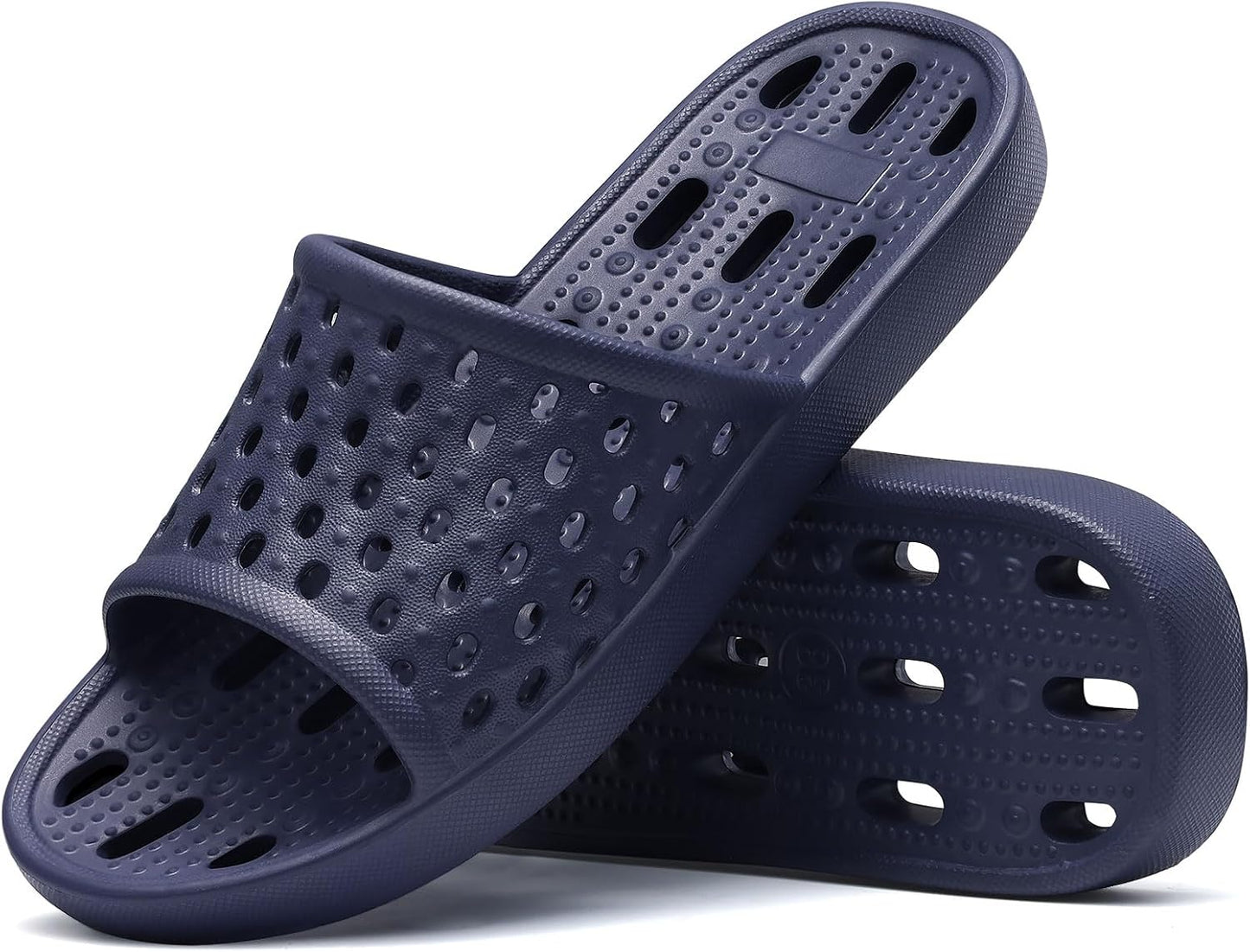 Shower Shoes for Women - Non-Slip Quick Dry Slippers | Lightweight Pool Sandals with Drain Holes for Beach & Gym