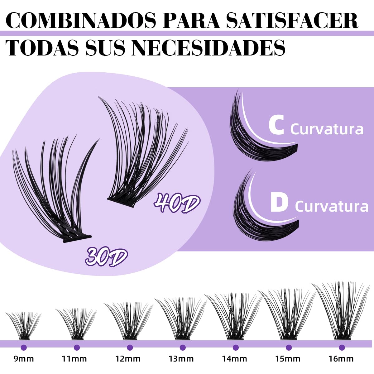 Lash Clusters Kit - 280PCS Individual Eyelash Extensions | 30D & 40D Mix for Classic Look, Waterproof Bond & Seal, DIY Home Use