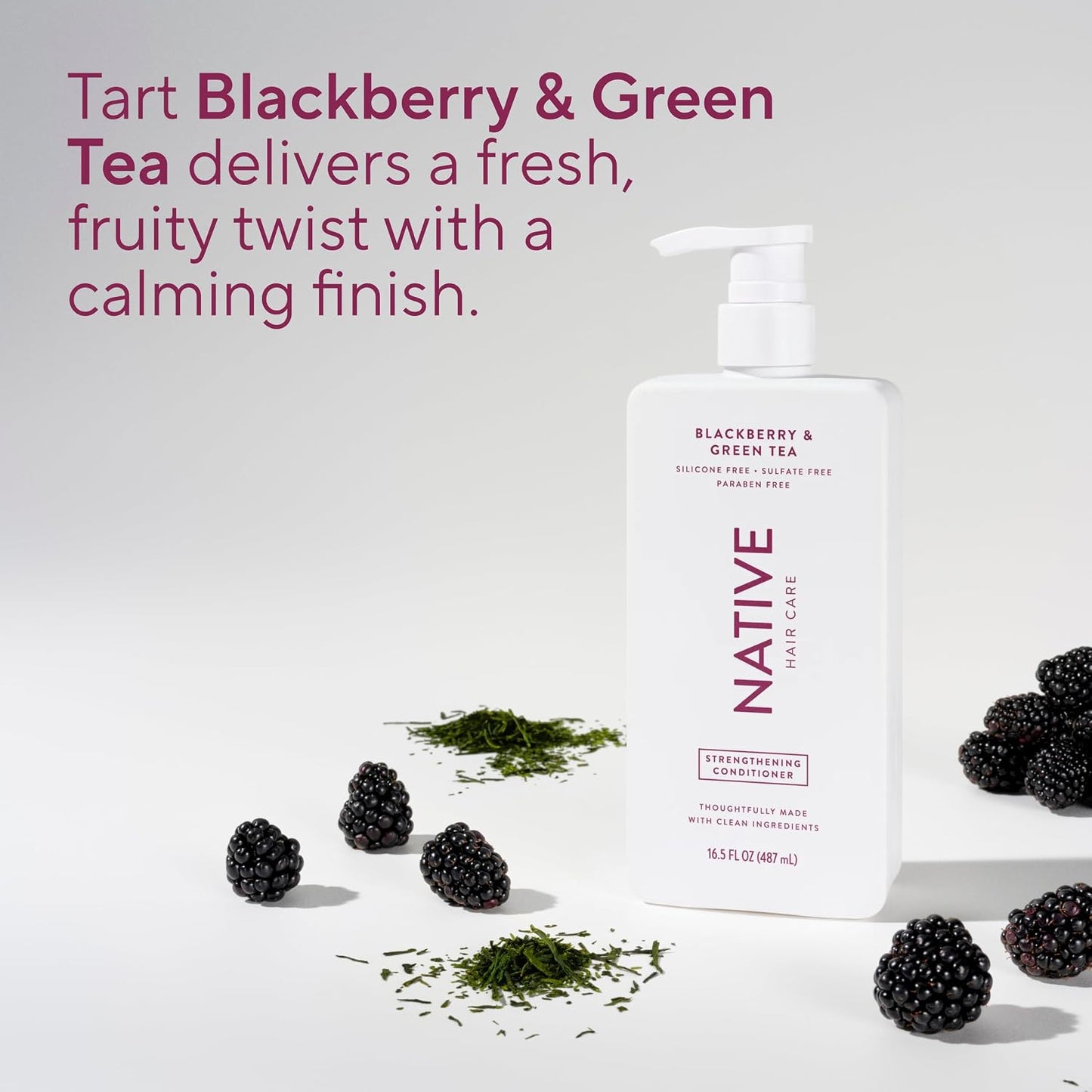 Strengthening Conditioner - Blackberry & Green Tea | 16.5 fl Oz for Healthy Hair