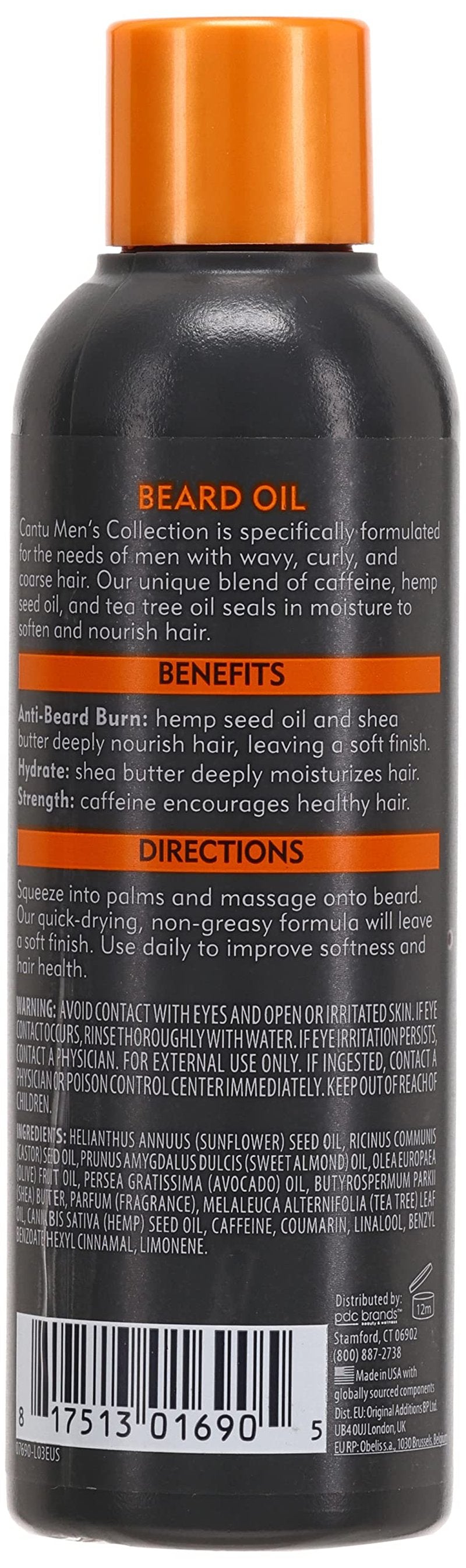 Cantu Mens Beard Oil 3.4 Fl Oz (Pack of 3)