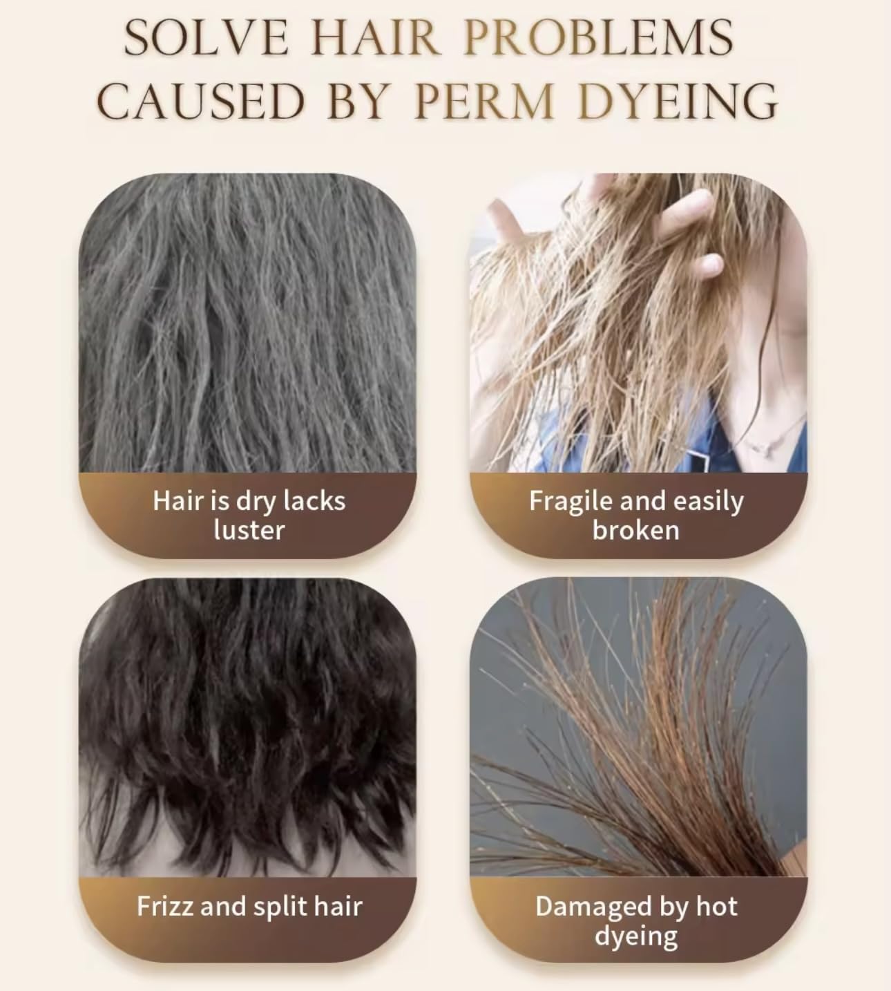 Hair Mask for Damaged, Dry, Frizzy Hair - Chao Frizz 1000ml Treatment