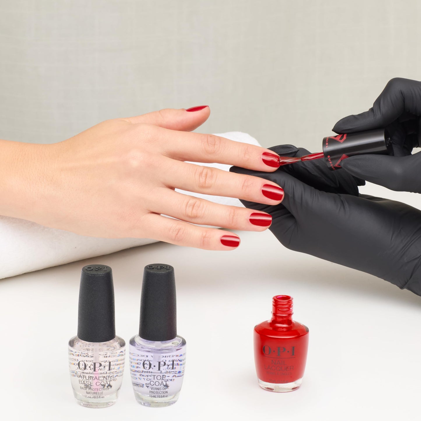 OPI Nail Lacquer Cape it Real | Opaque Bright Warm Red Orange Crème Chip Resistant Nail Polish x Supergirl Collection