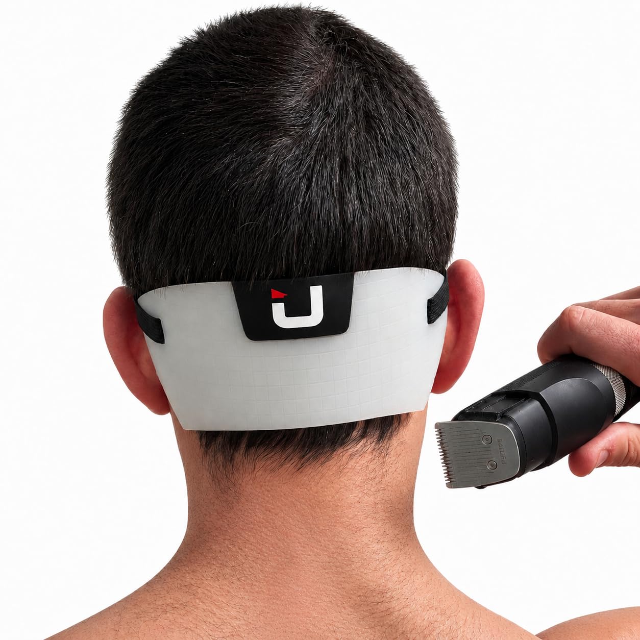 EdgUp Neckline Shaving Template for Men – Hands-Free DIY Haircut & Fade Guide, Flexible Silicone Neckline Trimmer Stencil, Original Since 2012