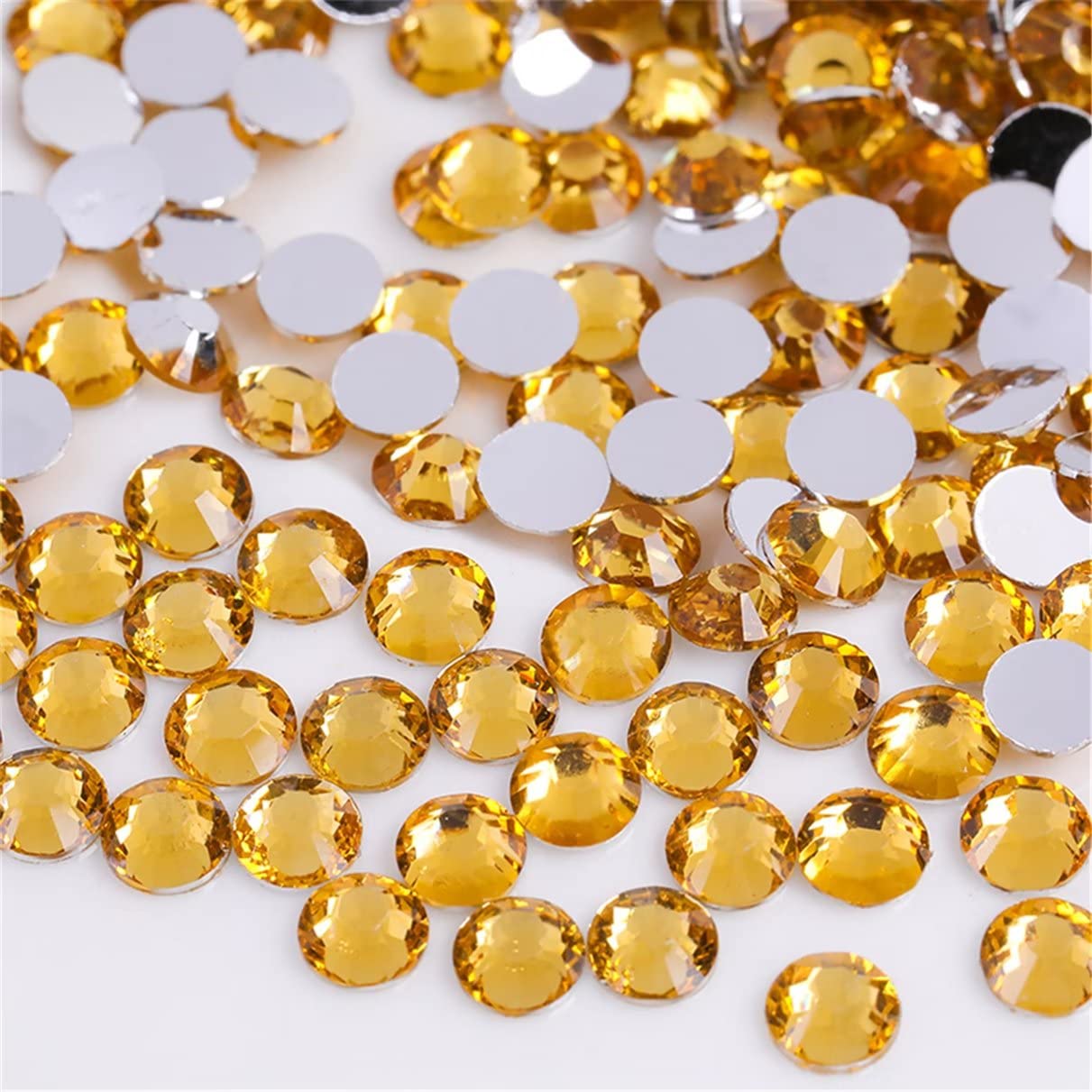 Flatback Rhinestones - 3000 Pieces SS6 2mm Clear Glass Gems for Nail Art | Aqua Blue