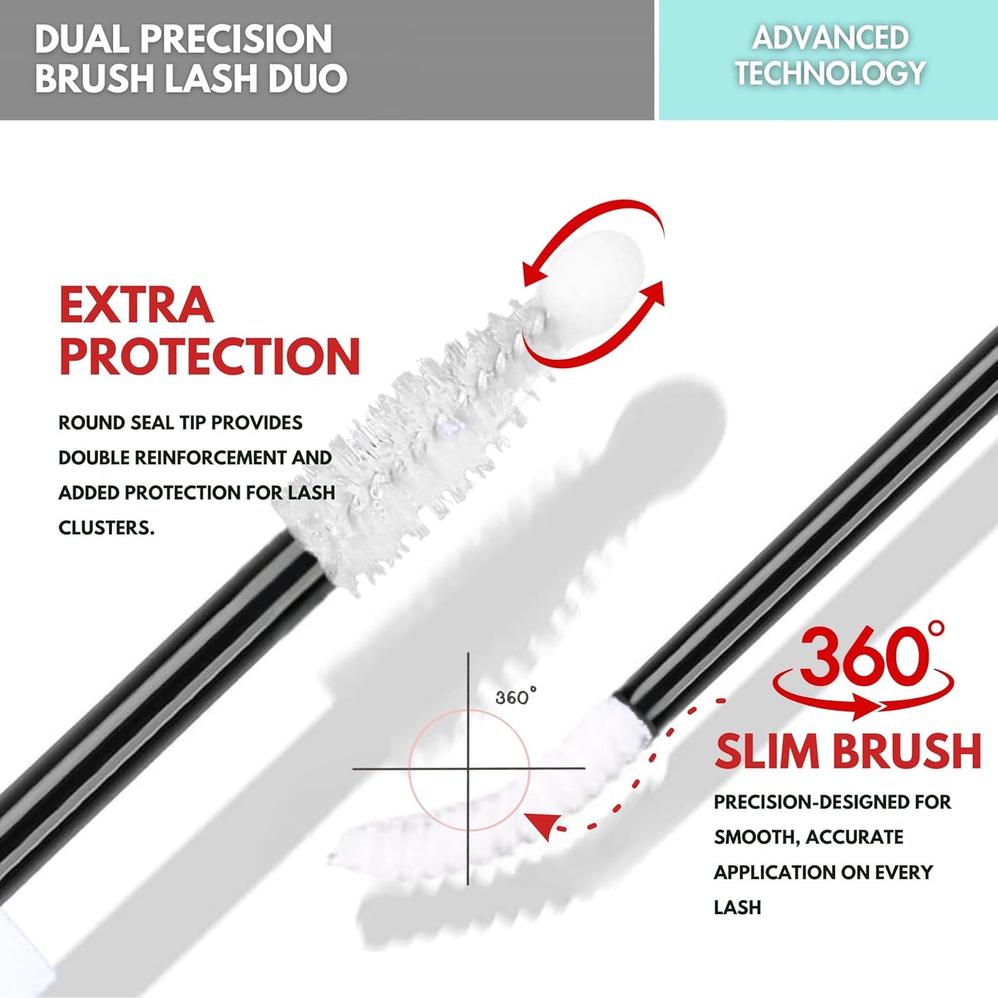 Gazelle 2-in-1 Lash Keeper - Fast-Dry Clear Cluster Lash Glue & Sealer | Waterproof, 7-10 Day Hold, Latex-Free