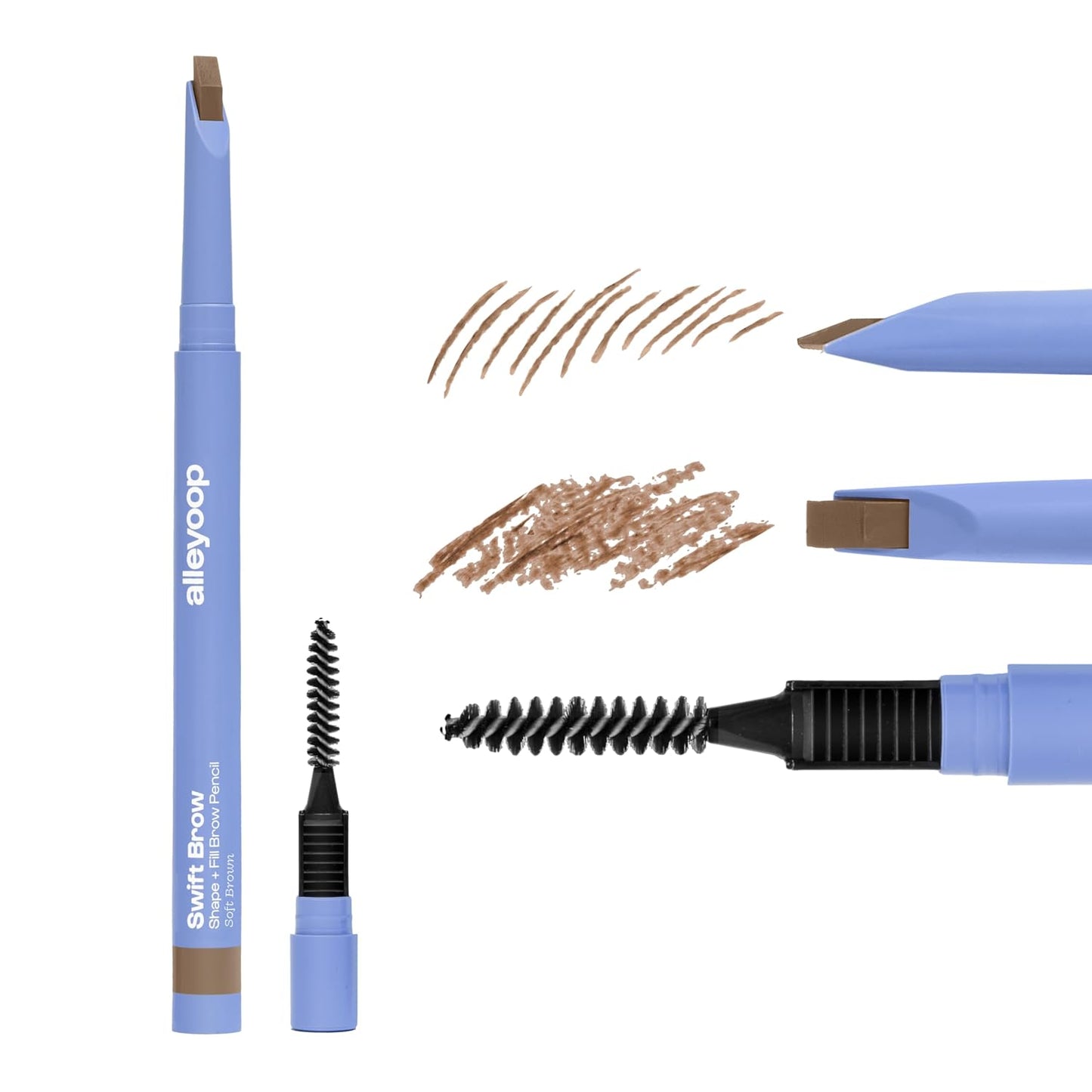 4 in 1 Makeup Pen - All-in-One Eyeliner, Lip Liner, Highlighter & Concealer | Vegan Travel-Friendly Makeup in Rouge Light