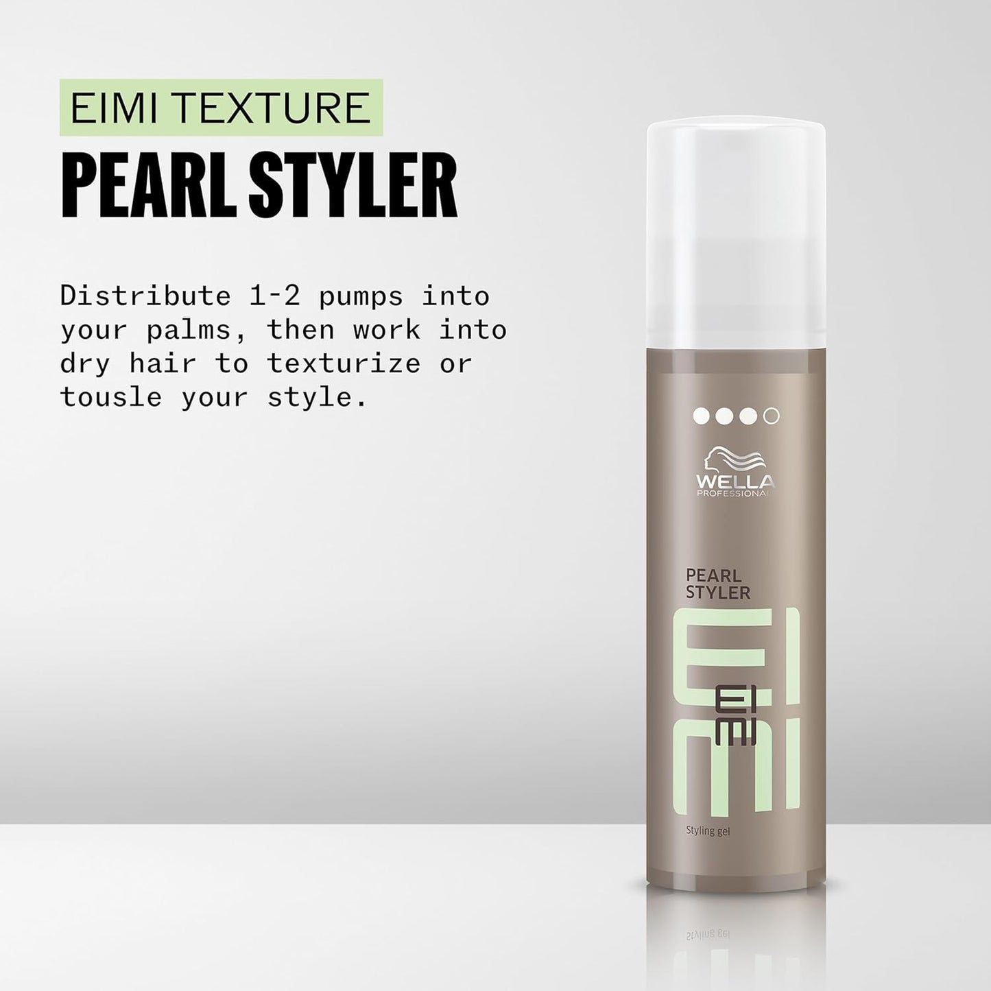 Wella Professionals EIMI Pearl Styler - Flexible Strong Hold Texture Gel | Adds Volume & Glossy Shine | 3.59 Fl Oz