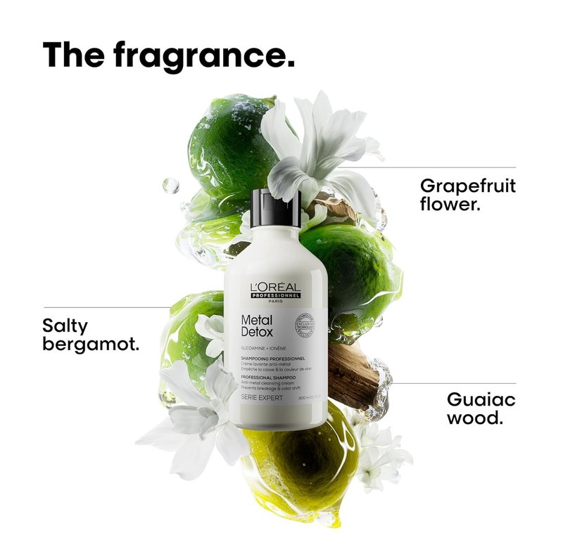 L'Oréal Professionnel Paris Metal Detox Shampoo - Sulfate-Free Formula for Damaged & Color-Treated Hair | Detoxifies & Prevents Breakage