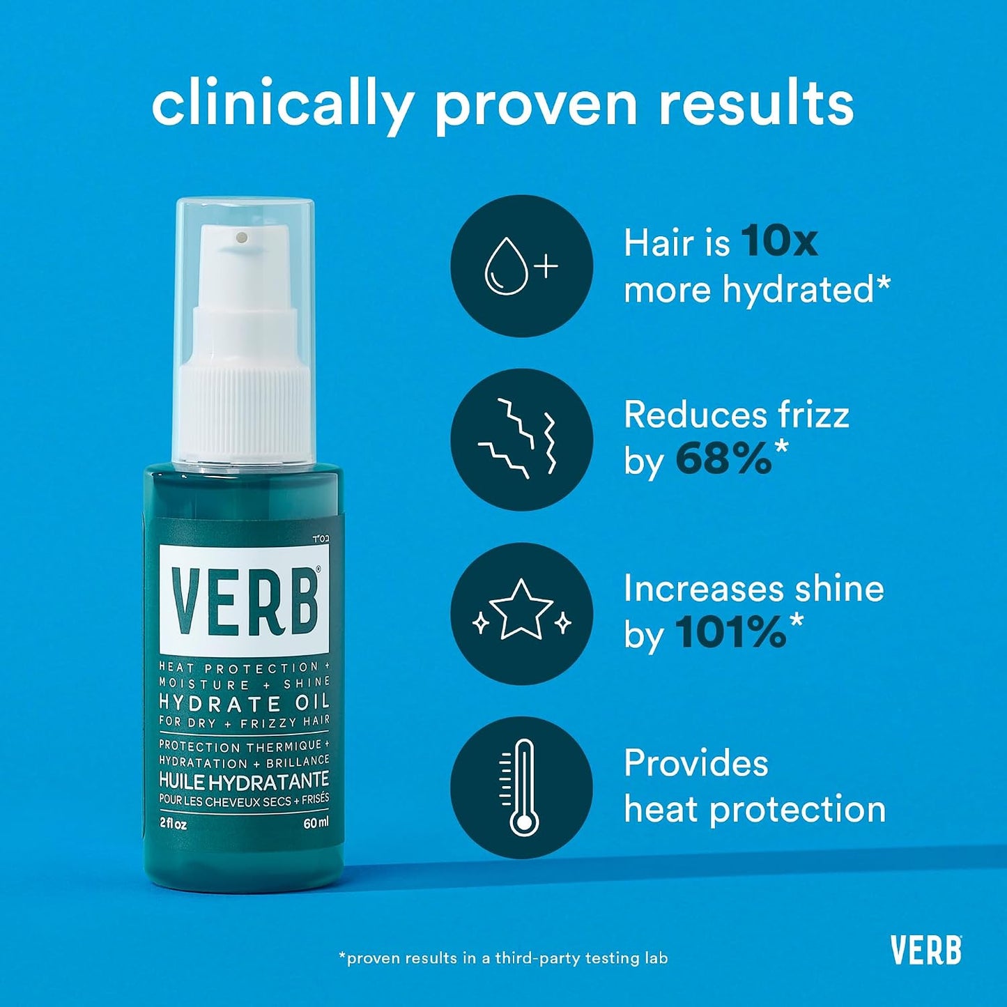Hydrate Oil for Dry & Frizzy Hair - Moisture, Shine & Heat Protection | Amber + Warm Jasmine Scent