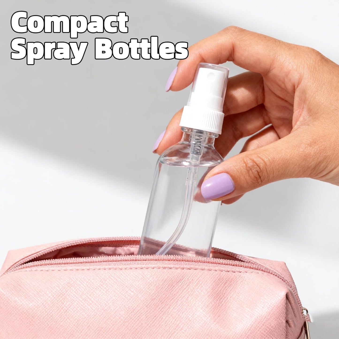 Clear Glass Spray Bottles - 4 Pack 2oz Fine Mist Atomizers for Essential Oils, Perfume & Travel | Leak-Proof Mini Spritzers with Labels & Funnel