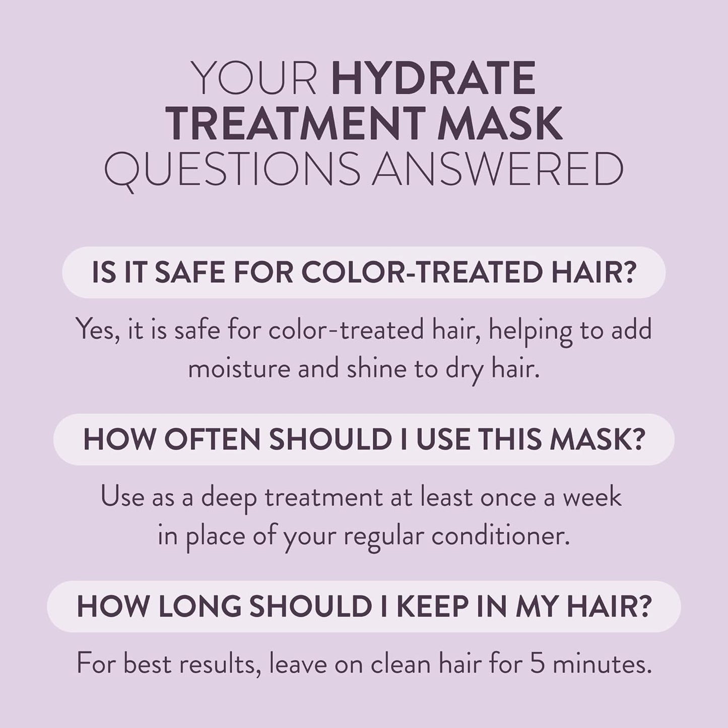 Pureology Hydrate Hair Treatment Mask - Deep Conditioning for Dry & Color-Treated Hair | Instant Shine & Detangling