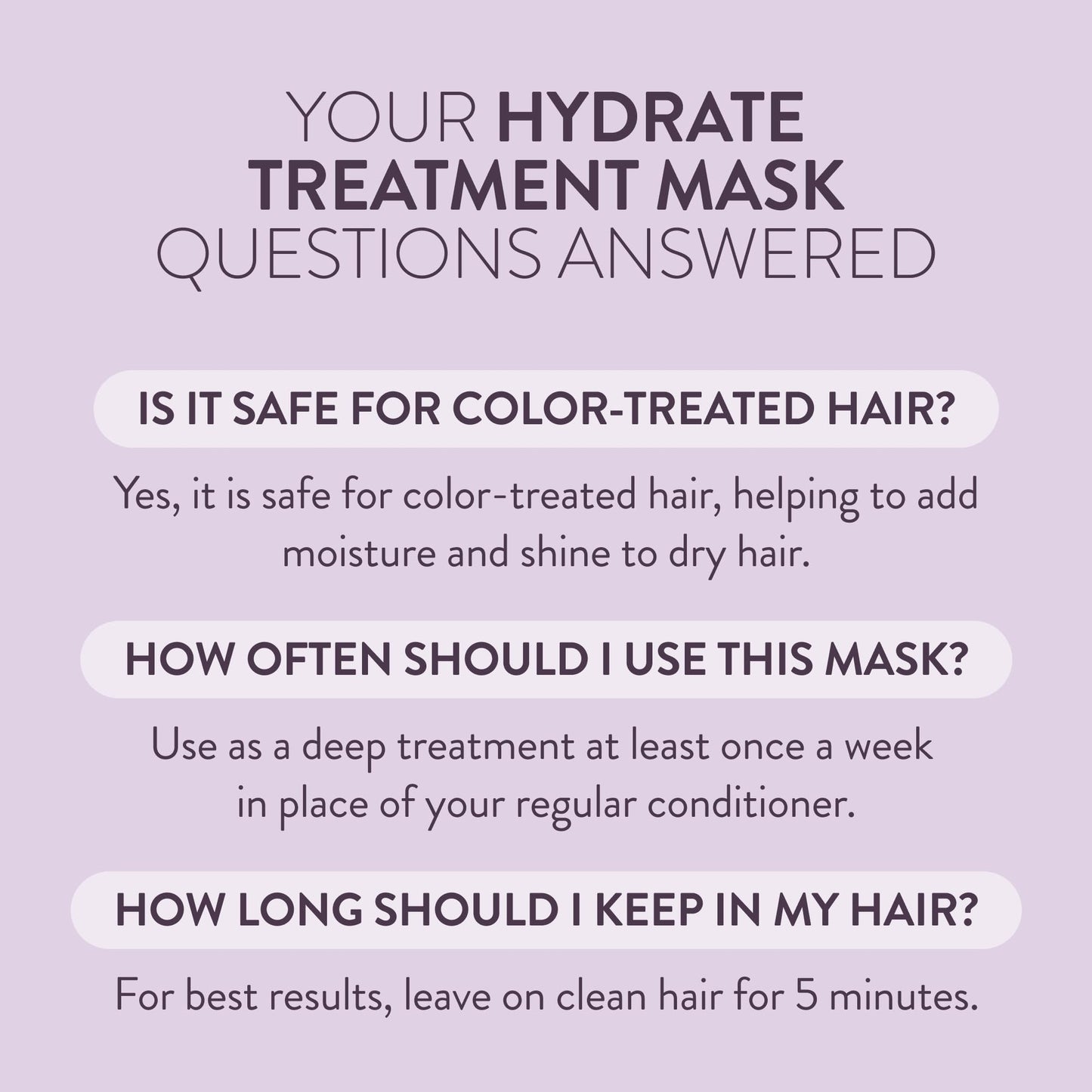 Pureology Hydrate Hair Treatment Mask - Deep Conditioning Mask, For Dry or Color-Treated Hair, Instant Shine & Detangling