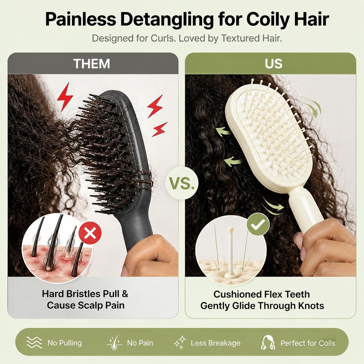 Electric Spray Massage Comb Rechargeable 3 in 1 Water Mist 8 54 x 3 07 Self Cleaning Detangling Brush Pink