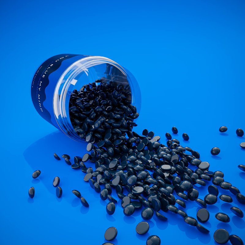 Miss Cire Blue Hard Wax Beads - Painless Hair Removal Peel-Off Wax - No Strips Needed - Low melting Point - Gel Like Consistency - For Face and Body - You Blue My Mind - For Sensitive Skin - 8oz